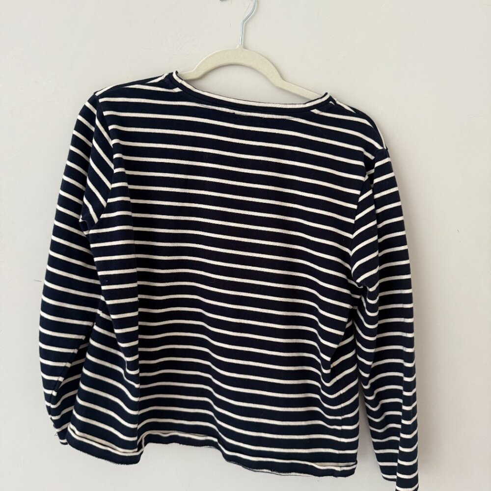 Minnow Navy and White Striped Women's Top - Picture 3 of 3